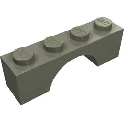 Brick Arch 1 x 4 / Dark Gray
