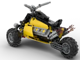Three wheels v10 engine