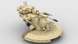 Trade Federation AAT Armored Assault Tank - TPM Tan Budget Version