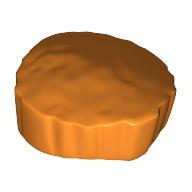 Lego Hair Flat Top, Short with Straight Even Side Sections / Orange