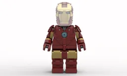 Iron Man Mega Figure - fits official Lego Helmet