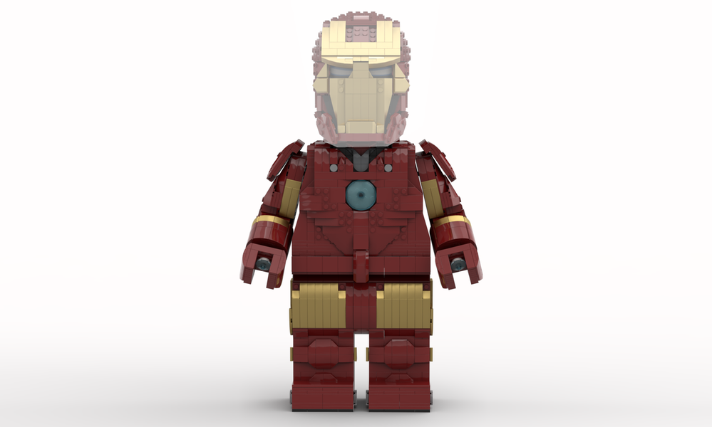 Lego Iron Man Mega Figure - fits official Lego Helmet