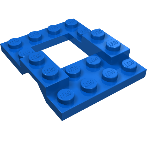 Lego Vehicle Base 4 x 5 with Wheel Arches, 2 x 2 Opening / Blue