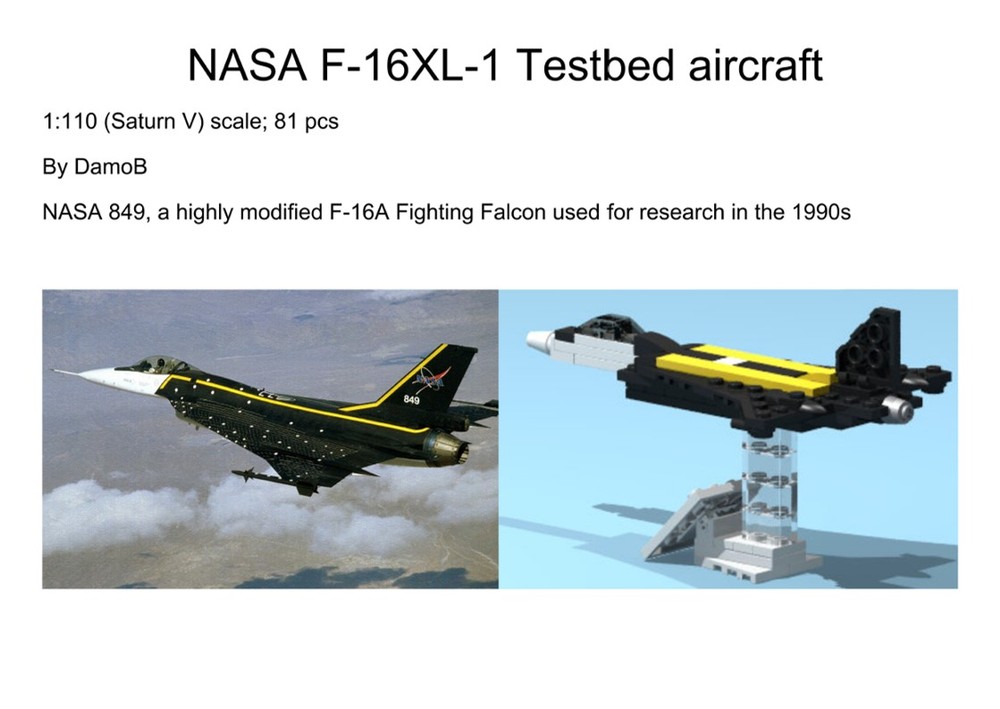 Lego DamoB's NASA F-16 XL-1