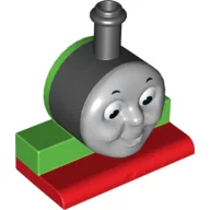 Duplo Train Front, Thomas & Friends, Percy Face / Bright Green