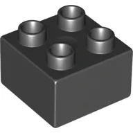 Duplo Brick 2 x 2 / Black