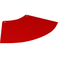 Lego Large Figure Cape, Slits, 2 Holes / Red