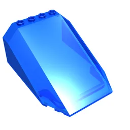 Windscreen 8 x 6 x 3 Wedge / Trans-Dark Blue
