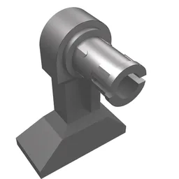Leg Mechanical - Droid with Technic Pin / Flat Silver