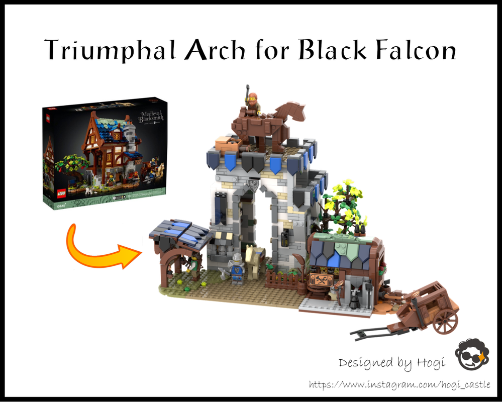 Lego Triumphal Arch for Black Falcon (21325 Alternate build)