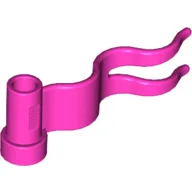Flag 4 x 1 Wavy [First Wave Right] / Dark Pink
