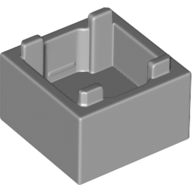 Lego Container Box 2 x 2 x 1 [Plain] / Light Bluish Gray