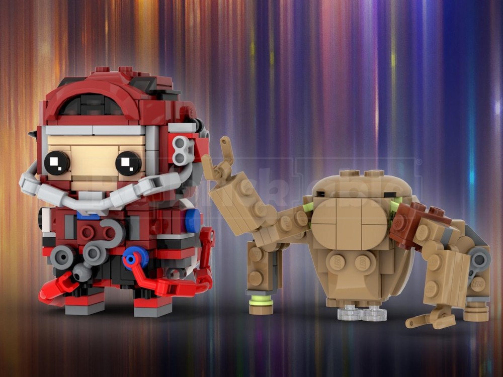 Lego Ryland Grace & Rocky The Eridian Brickheadz LEGO MOC - Project Hail Mary