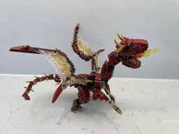 Dark red dragon