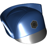 Lego Hat, Cap, First Order Officer with Black First Order Insignia and Black Flap Print / Dark Blue