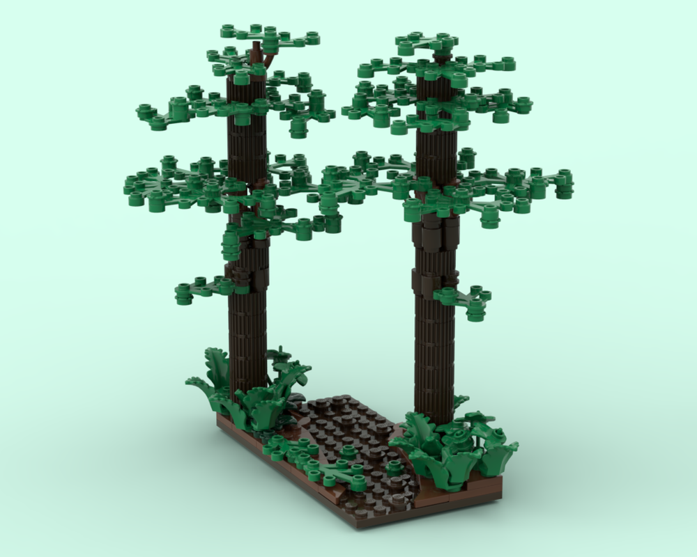 Lego Endor mini AT-ST diorama