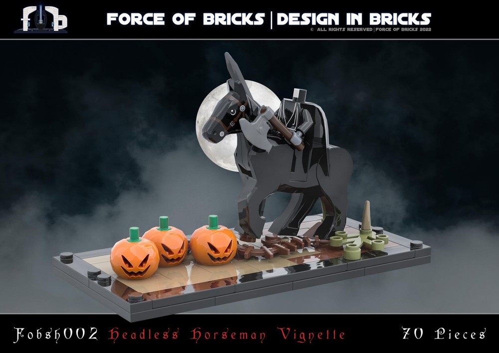 Lego Headless Horseman Vignette (fobsh002) | Force of Bricks