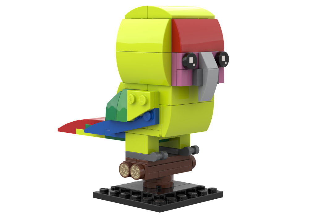 Lego Great Green Macaw: Birdheadz