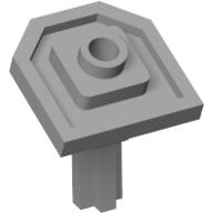 Lego Large Figure Shield Holder with Technic Axle / Light Bluish Gray