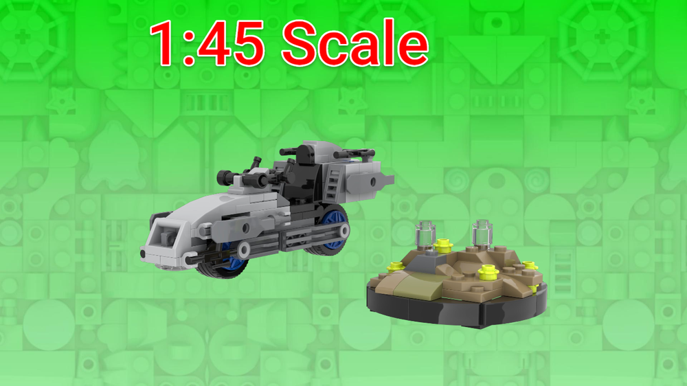 Lego BARC Speeder & Display Stand