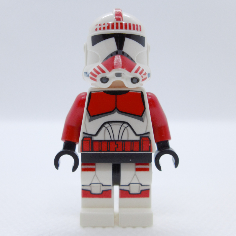 Lego Clone Shock Trooper, Red Markings, Brown Eyes