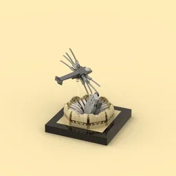 Dune Sandworm Attack Diorama