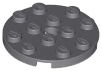 Plate Round 4 x 4 with Pin Hole