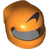 Lego Helmet, Formula 1 with Trans-Black Visor pattern and Black McLaren Logo print