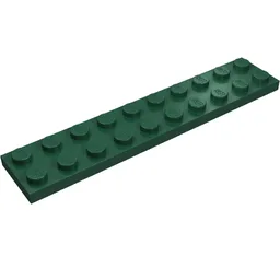 Plate 2 x 10 / Dark Green