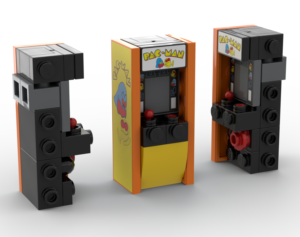 Lego Alternate version of the Classic Pacman-Man arcade cab