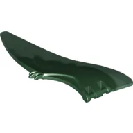 Animal Body Part, Dinosaur, Pteranodon Wing, Right with Marbled Sand Green Pattern / Dark Green