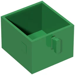 Duplo Drawer 2 x 2 with Pull Handle / Green