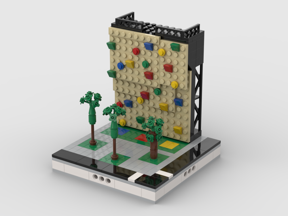 Lego Climbing Wall for a Mini Modular City