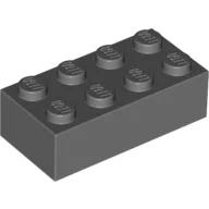 Brick 2 x 4 / Dark Bluish Gray