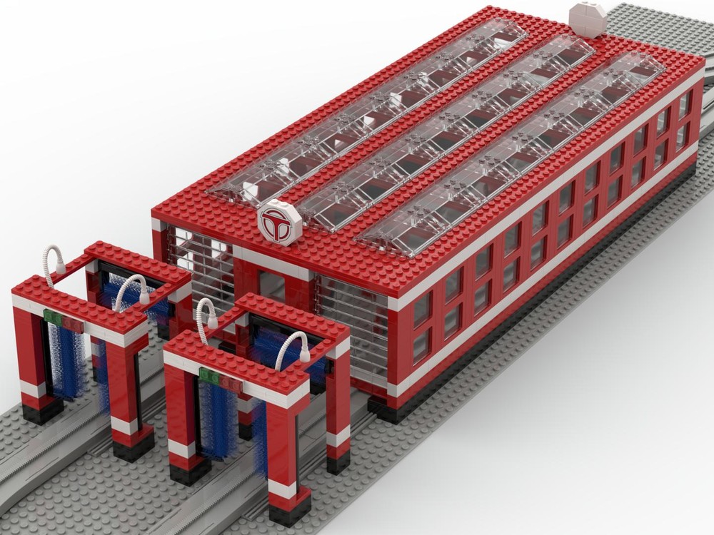 Lego Monorail Wash and Repair Workshop