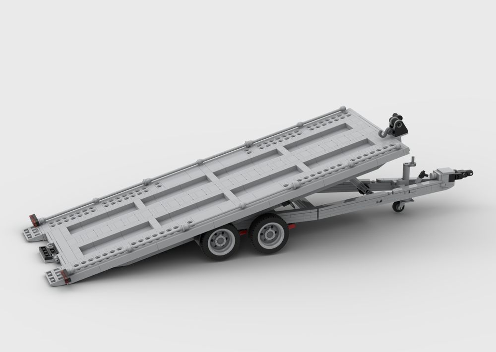 Lego Car transport trailer - Landrover size