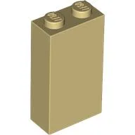 Brick 1 x 2 x 3 with Bottom Stud Holder / Tan