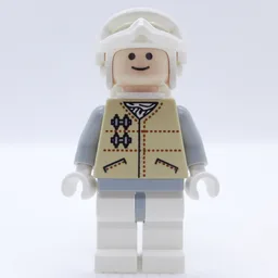 Rebel Trooper in Hoth Uniform, White Hat, Tan Jacket (46304 Goggles)