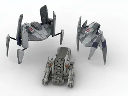 LEGO SW Droid army PACK. Vulture Droid fighter/Droid Tank Snail/Droid Bomber MOC