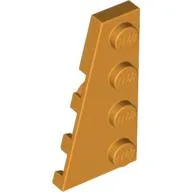 Wedge Plate 4 x 2 Left / Medium Orange