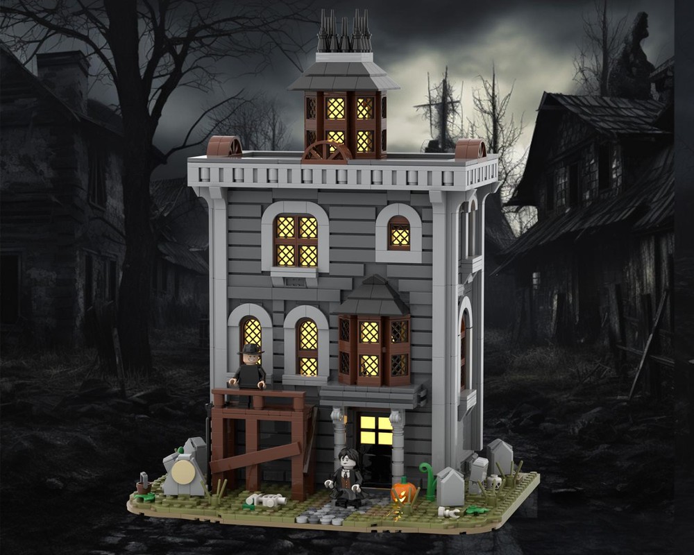 Lego Fester's House Addams Family Wednesday