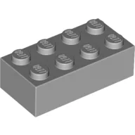 Brick 2 x 4 / Light Bluish Gray