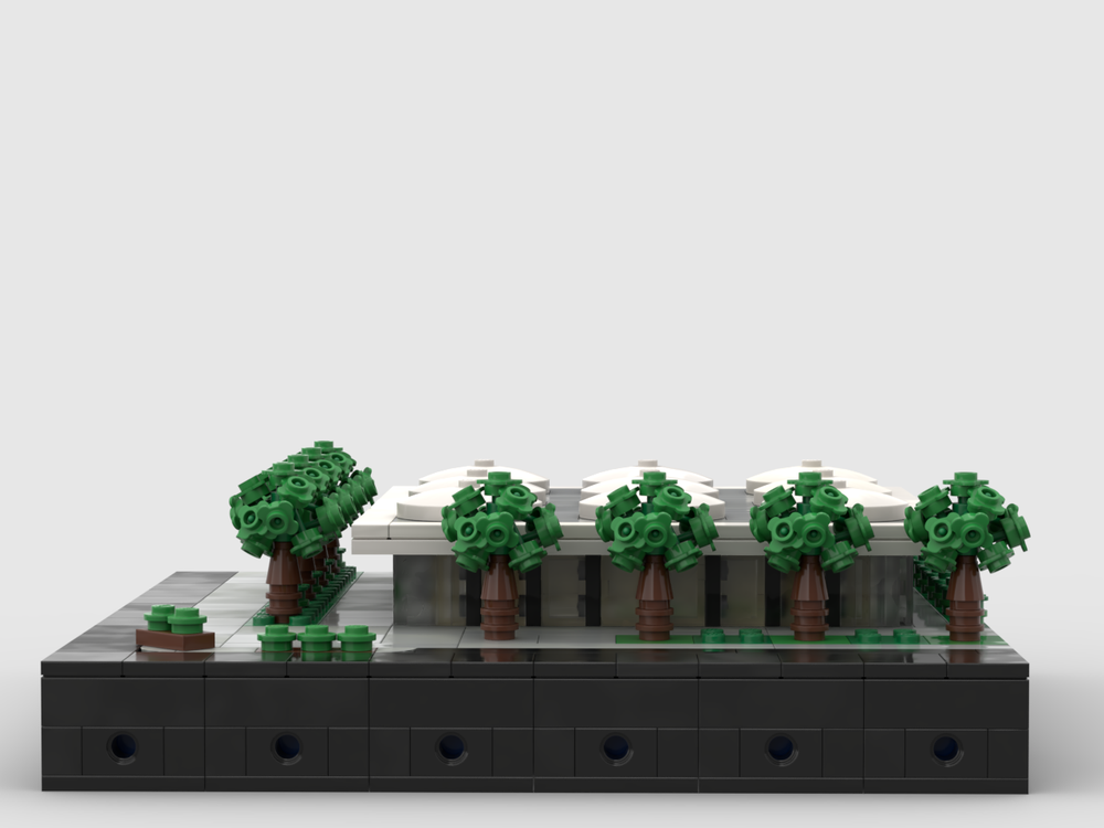 Lego Irwin Conference Center at 1/200th Scale