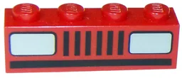 Brick 1 x 4 with Basic Car Headlights Print
