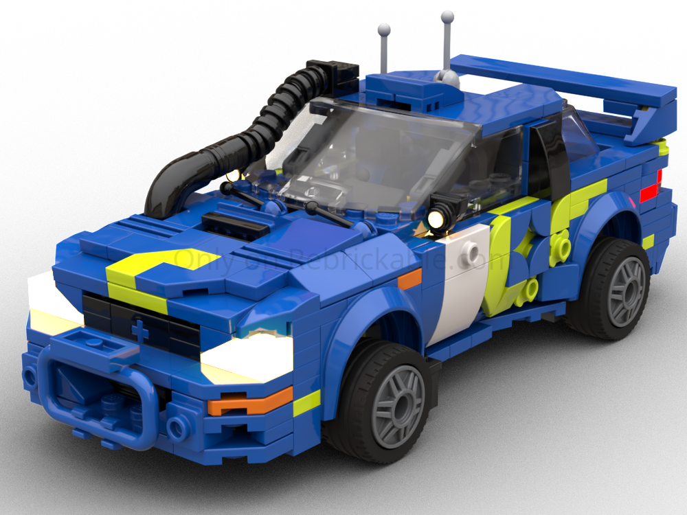 Lego Subaru Impreza'00 SAFARI Rally / Burns' S5 T14SRT/'JAKE BLUES' (Lite Compatible, Subaru series)