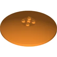 Dish 8 x 8 Inverted [Radar], Solid Studs, Rounded Anti-stud Underside / Orange