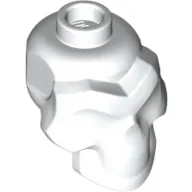 Minifig Head Special, Skull [Plain] / White