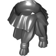 Lego Minifig Neckwear Beard, Tied with Hair in Back / Black