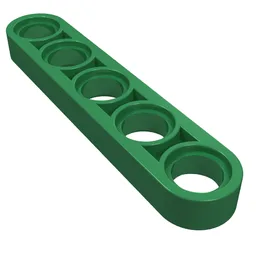 Technic Beam 1 x 5 Thin / Green