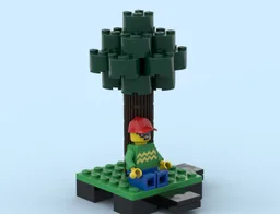 sleeping guy next a tree